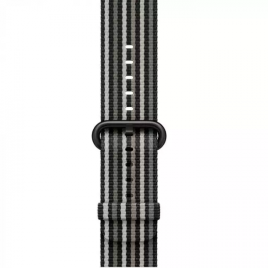 Apple Black Stripe Woven Nylon Band 38-40mm (MRHC2) MRHC2