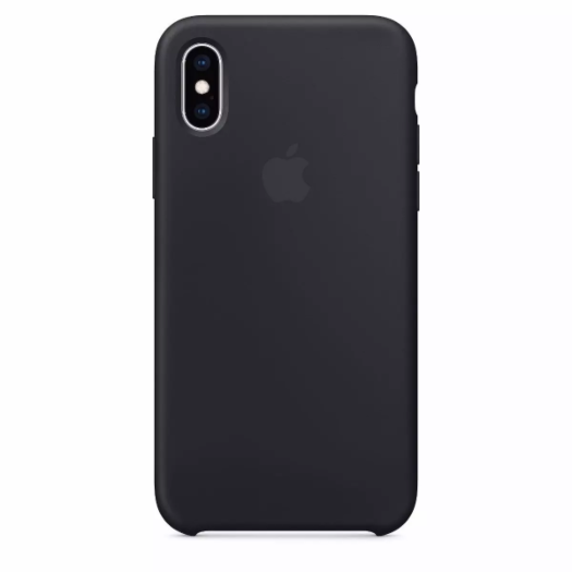 Чехол iPhone Xs Black Silicone Case (High Copy) 000010202