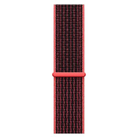 Strap Bright Crimson\Black Sport Loop for Apple Watch 38/40 мм (High Copy) 000015955