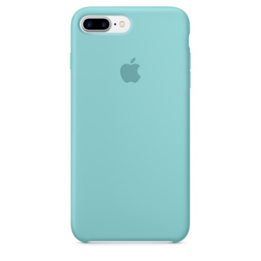 Чехол iPhone 7 Plus - 8 Plus Sea Blue Silicone Case (High Copy) 000009845