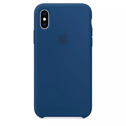 Cover iPhone Xs Blue Horizon Silicone Case (High Copy) 000010214