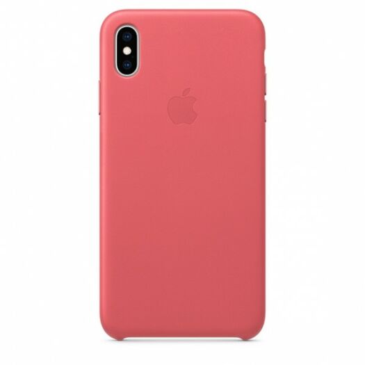 Чехол iPhone Xs Max Leather Case - Peony Pink (MTEX2) 000010167