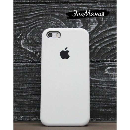 Чехол iPhone SE White Silicone Case (Copy) 000006858