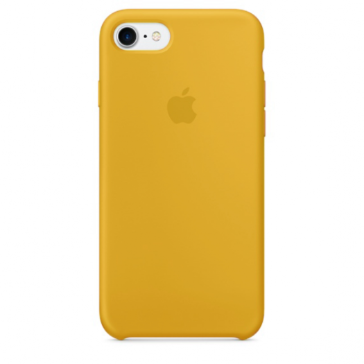 Чехол iPhone 7 - 8 Yellow Silicone Case (High Copy) 000006538