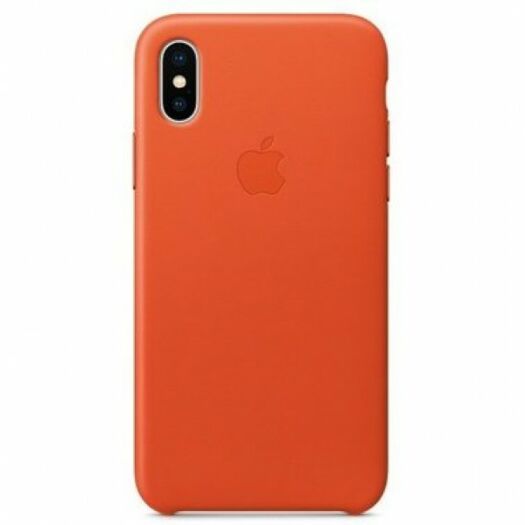 Чехол iPhone X Leather Case Bright Orange (MRGK2) 000009765