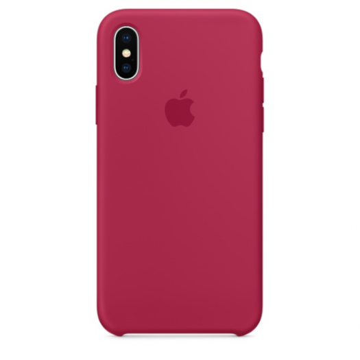 Чехол iPhone X Rose Red Silicone Case (Copy) 000010246-1