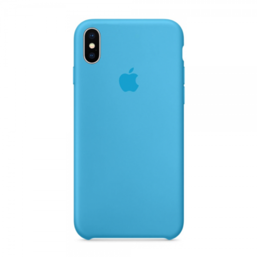 Cover iPhone X Royal Blue Silicone Case (High Copy) 000008103