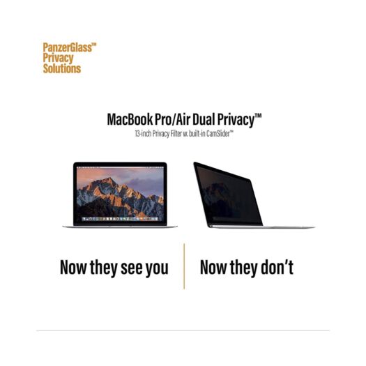 Protective glass PanzerGlass MacBook Pro/Air Dual Privacy 13'' White Box (0521) PanzerGlass MacBook Pro/Air 0521