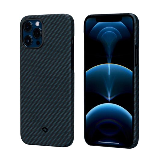 PITAKA MagEZ Case Carbon for iPhone 12 Pro Max Blue 000018043