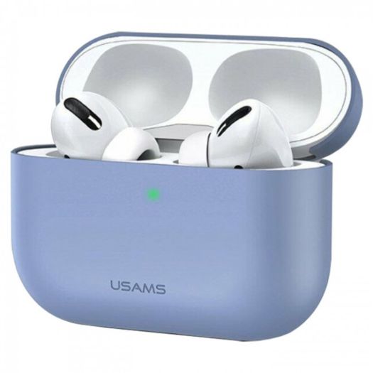 USAMS Silicone Ultra Thin Case for AirPods Pro - Lavender Gray 000016160