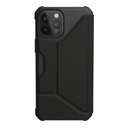 Чехол UAG iPhone 12 Pro Max Metropolis (PU) SATN Black 000017043