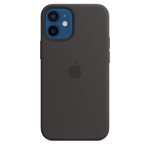 Чехол Apple Silicone case with MagSafe for iPhone 12 mini - Black (High Copy) 000016843
