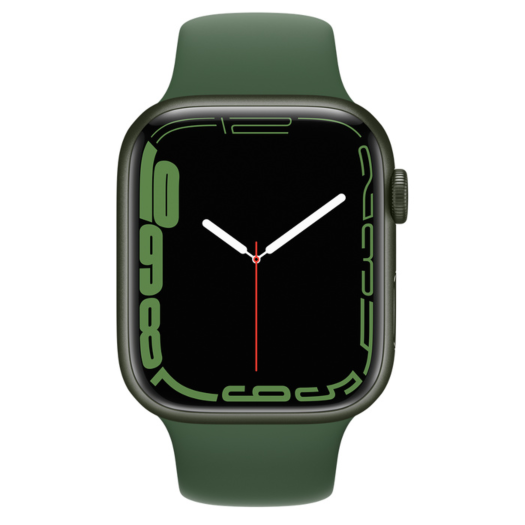 Apple Watch Series 7 45mm Green Aluminum Case with Clover Sport Band (MKN73) 000018786