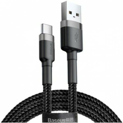 Baseus Kevlar Cable USB For Type-C 3A 1M Gray + Black 000011032
