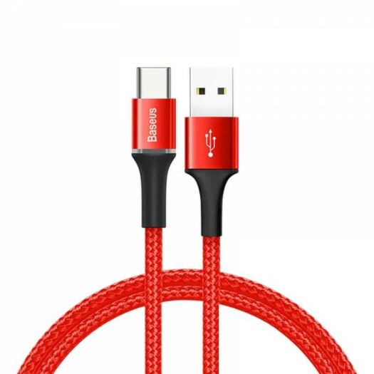 Baseus Kevlar Cable USB For Type-C 3A 1M Red + Black 000011033