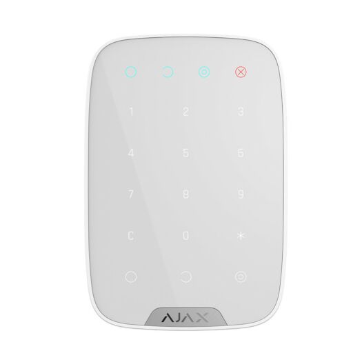 Клавіатура Ajax Wireless Touch KeyPad White Ajax Wireless Touch KeyPad White