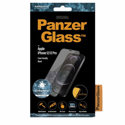 Защитное стекло PanzerGlass Apple iPhone 12/12 Pro case friendly AB, Black (2711) PanzerGlass Apple iPhone 12/12 Pro case 2711