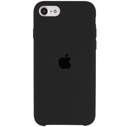 Чехол iPhone SE 2020 Silicone case - Black (Copy) 000015980