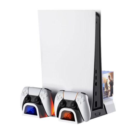 Багатофункціональна зарядна станція DOBE із системою охолодження for Sony PS5 White DOBE for Sony PS5 White