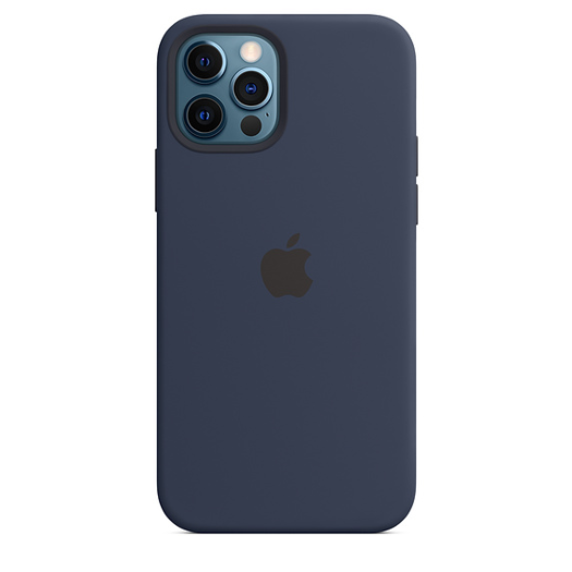 Чехол для iPhone 12 - 12 PRO Silicone Case with MagSafe Deep Navy (MHL43) 000016565