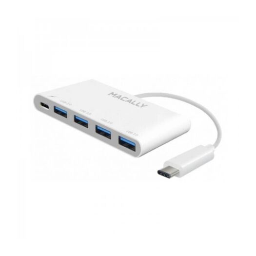 Adapter Macally Type-C to USB-A 3.0 with Type-C PD White 000010431-1