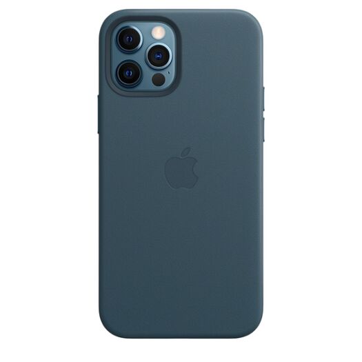 Чехол для iPhone 12 - 12 Pro Leather Case with MagSafe Baltic Blue (MHKE3) 000016716