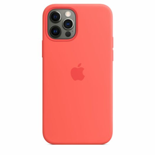 Чехол Apple Silicone case for iPhone 12/12 Pro - Pink Citrus (High Copy) 000016681