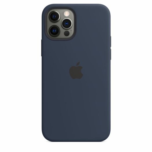 Apple Silicone case with MagSafe and Splash for iPhone 12/12 Pro - Deep Navy (High Copy) 000017548