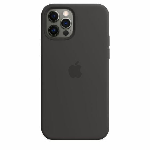 Чехол Apple Silicone case with MagSafe for iPhone 12/12 Pro - Black (High Copy) 000016844
