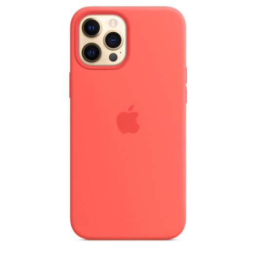 Чехол Apple Silicone case with MagSafe for iPhone 12 Pro Max - Pink Citrus (High Copy) 000017559