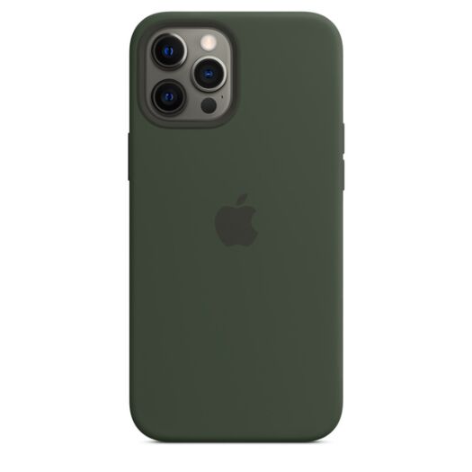 Чехол Apple Silicone case with MagSafe for iPhone 12 Pro Max - Cyprus Green (High Copy) 000016904