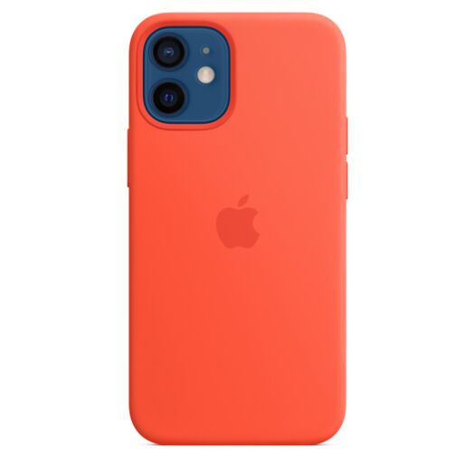 Чехол для iPhone 12 Mini Silicone Case with MagSafe Electric Orange (MKTN3) MKTN3