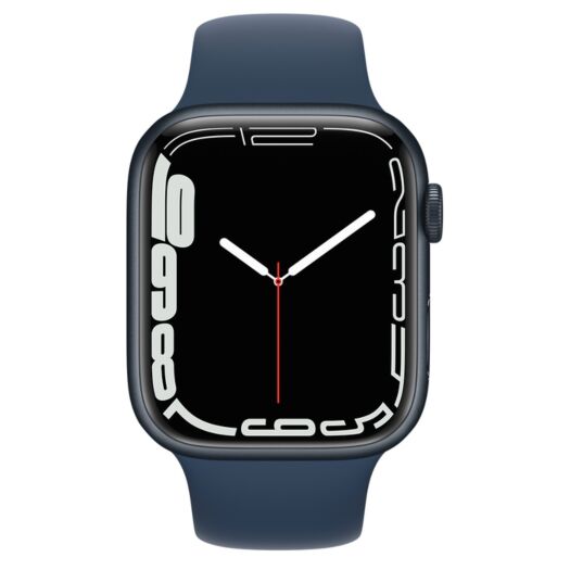 Apple Watch Series 7 GPS + LTE 45mm Blue Aluminum Case with Abyss Blue Sport Band (MKJT3) 000019572