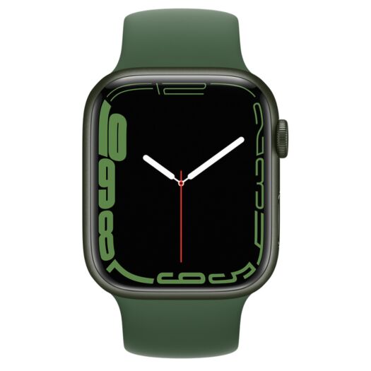 Apple Watch Series 7 GPS + LTE 45mm Green Aluminium Case with Clover Sport Band (MKJR3) 000019571