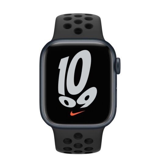 Apple Watch Nike+ Series 7 45mm Midnight Aluminium Case with Anthracite Black Nike Sport Band (MKNC3UL/A) 000019588
