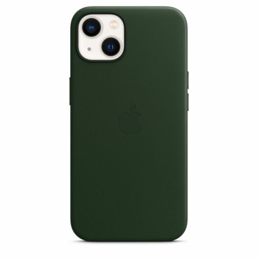 iPhone 13 Leather Case with MagSafe Sequoia Green (MM173) MM173