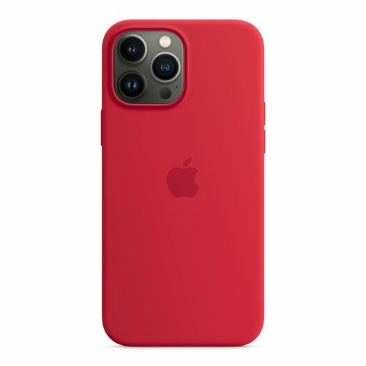 iPhone 13 Pro Max Silicone Case with MagSafe (PRODUCT)RED (MM2V3) MM2V3
