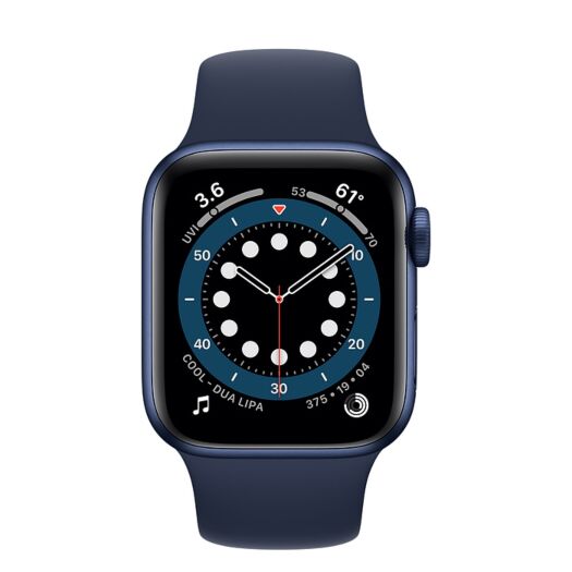 Apple Watch Series 6 40mm Blue Aluminum Case with Deep Navy Sport Band (MG143) 000015999
