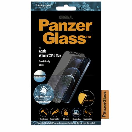 Protective glass PanzerGlass Apple iPhone 12 Pro Max Case Friendly Anti-Glare AB (2721) PanzerGlass Apple iPhone 12 Pro Max 2721