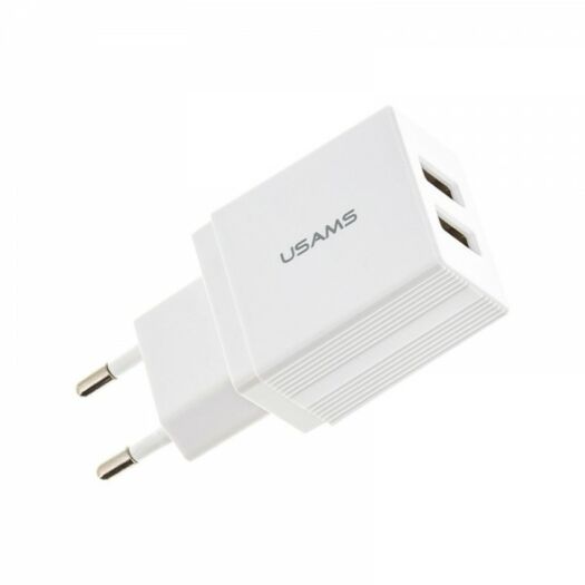 Usams 2.1A Dual USB Travel Charger White (US-CC090) 000014854