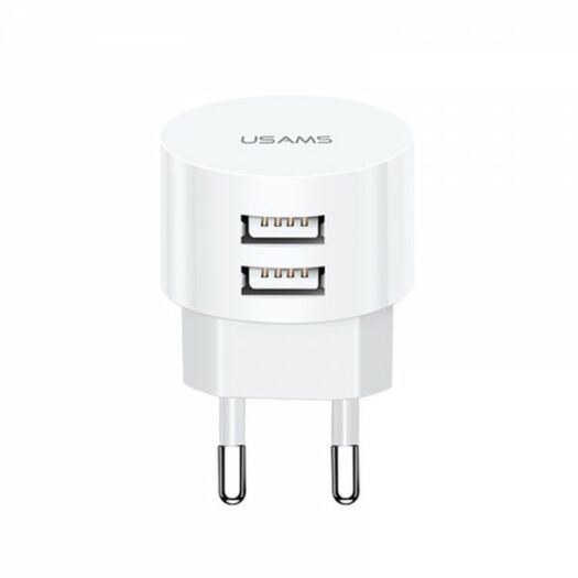 Usams T20 Dual USB Round Travel Charger 000012741
