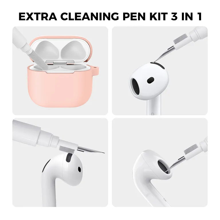 Чохол AhaStyle Colorful Silicone Case для Airpods 4 Pink