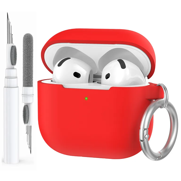 Чохол AhaStyle Colorful Silicone Case для Airpods 4 Red