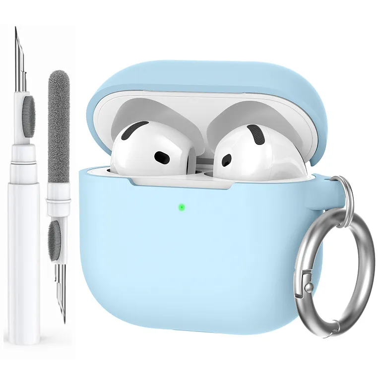 Чохол AhaStyle Colorful Silicone Case для Airpods 4 Sky Blue