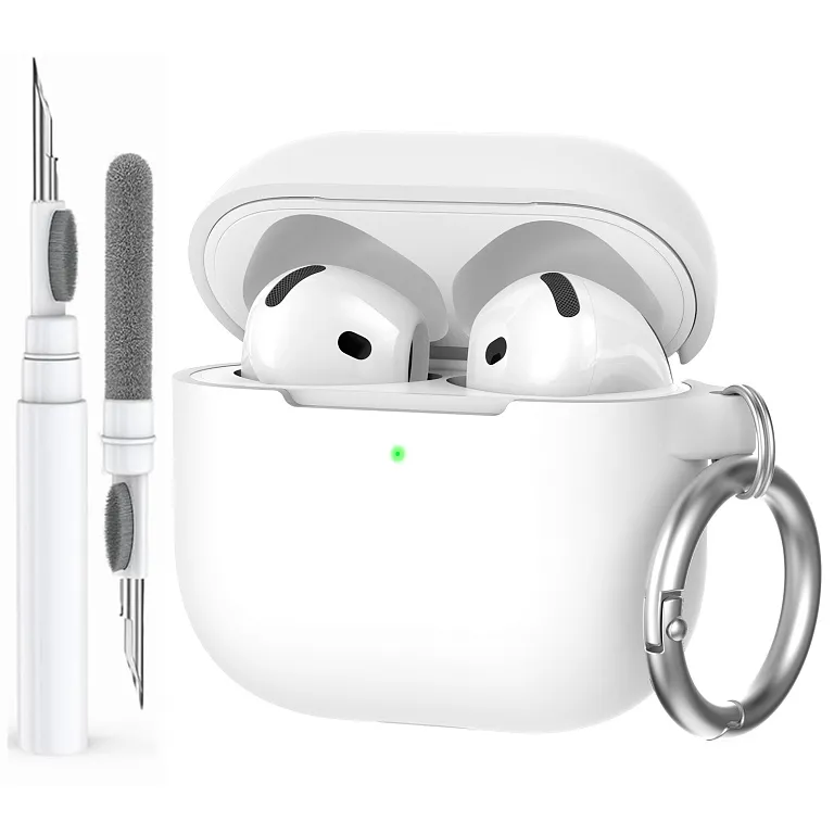 Чохол AhaStyle Colorful Silicone Case для Airpods 4 White