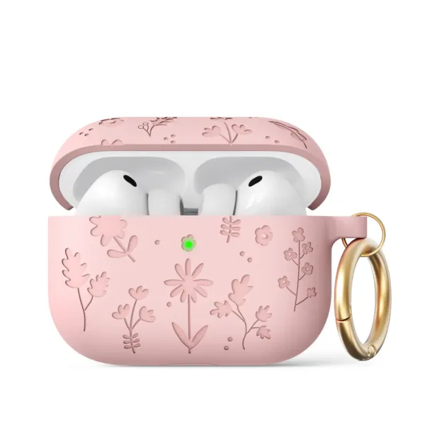 Чохол AhaStyle Flower Silicone Case для Airpods Pro 3 Pink