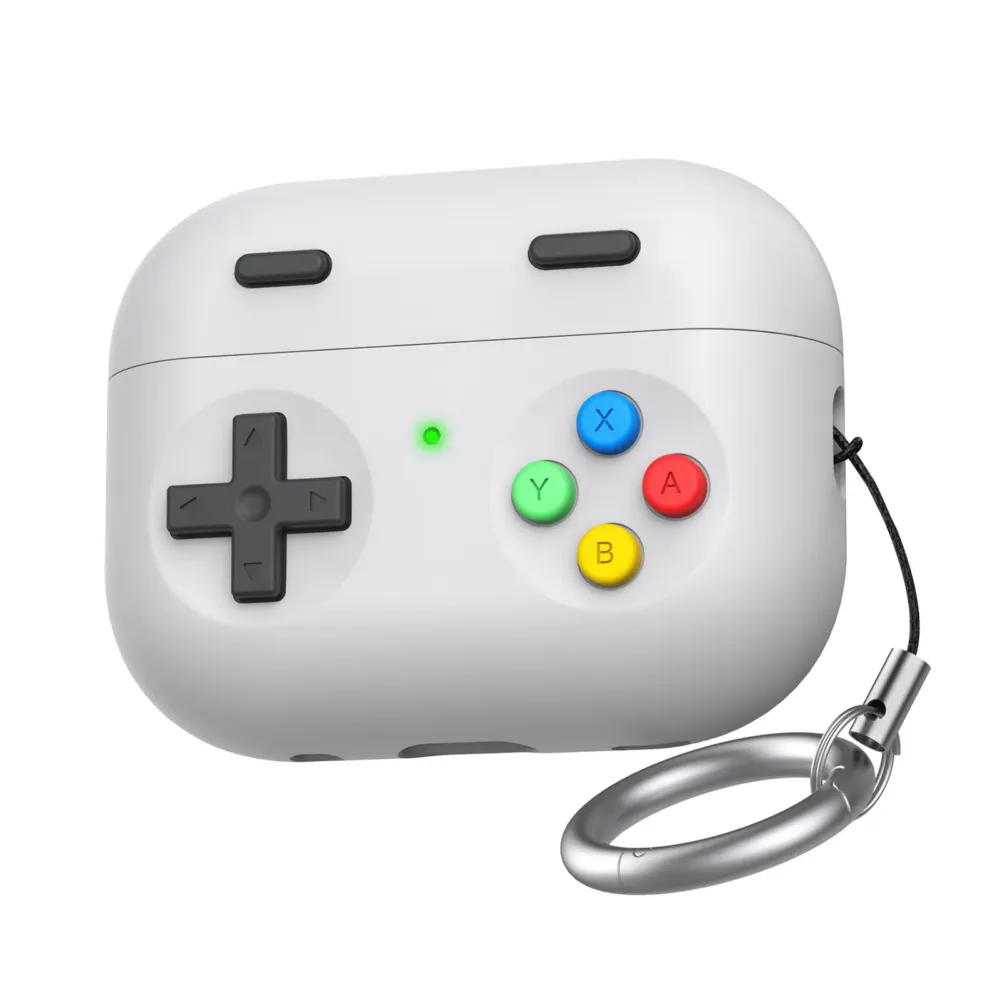 Чохол AhaStyle Game Machine Silicone Case для Airpods Pro 3 Light Grey Siryy