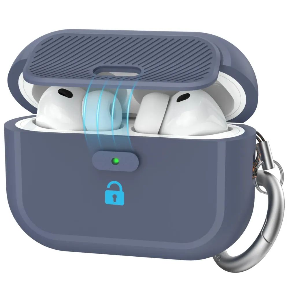 Чохол AhaStyle SnapLock Case для Airpods Pro 3 Midnight Blue Syniy