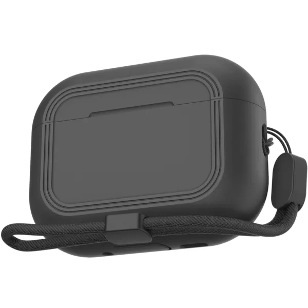Чохол AhaStyle SoftGrip Silicone Case для Airpods Pro 3 Black