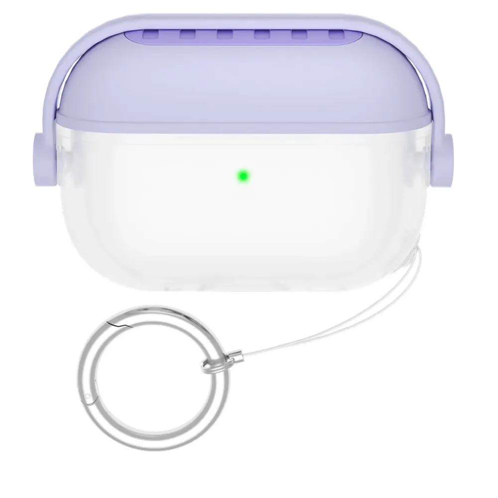 Чохол AhaStyle Stand Silicone Case для Airpods Pro 3 Lavender Fioletovyy
